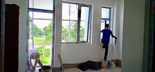 cửa nhôm kính thủ dầu một